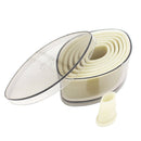 Football Shaped Nylon Biscuit Cutter Set 7 Piece Cookie Cutters Plain Edge