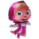77*47cm Masha styling Balloon lovely Girl Aluminum Balloon Birthday Party Decor