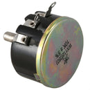 WX050 10K ohm 5W 6mm Round Shaft Rotary Wire Wound Potentiometer Black+Silv