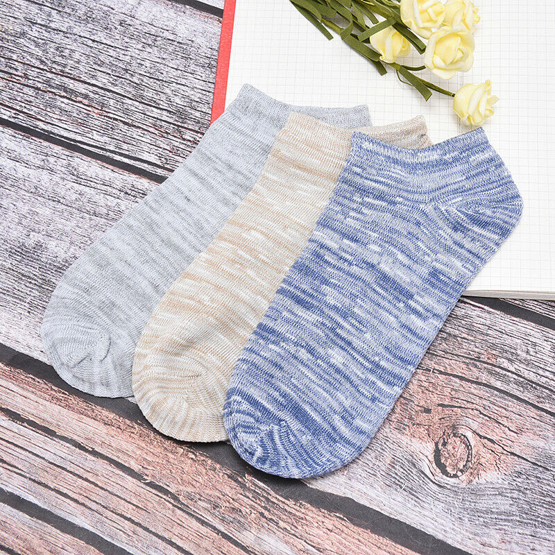 men Bamboo mixed lable Comfo rtable Cotton Sock Slippers Short Ankle So~PAB Kw