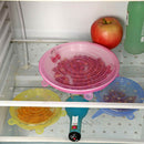 12xSilicone Stretchy Pot Lid Food Save Sealed bowl Cover Reusable Curtley