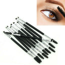 Eyebrow Eyeliner Shaping Duo Double Makeup Brush Flat Angled Makeup To MQE