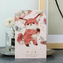 Boxed Postcards Hand-Painted Watercolor Greeting Card Animal Small Fresh Card