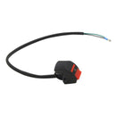22mm  7/8''  Motorcycle Handlebar Headlight LED Light On/Off Switch Red Button