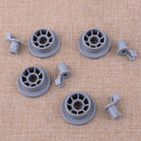 4pcs Dishwasher Lower Basket Wheel Roller Set Replace 165314 Fit for Bosch