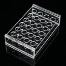 24 Holes Test Tube Rack Testing Tubes Holder Storage Safe Supplies Lab Plas R8V9