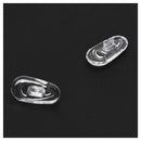 25 Pairs Silicone Eyeglass Nose Pads Oval Push On