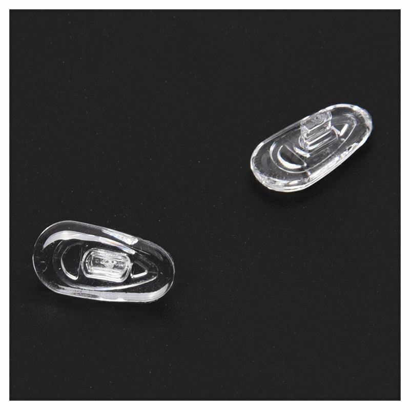 25 Pairs Silicone Eyeglass Nose Pads Oval Push On