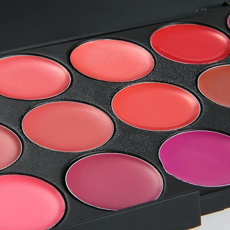 Pro Mix 15 Color Lip Gloss Lipstick Palette Set Cosmetic Makeup Y2F6