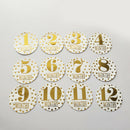 12pcs Newborn Baby Monthly Stickers Pregnant Milestone Memory Photo Props A