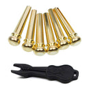Guitar Bridge Pins 6pcs Copper Endpin 6 String Pegs With Electric Acoustic  I5I3