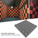 10x Soundproofing Foam Pads Polyurethane Studio Room Sound Treatment (Grey)