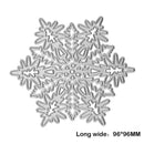 Heart Snowflake Cutting Dies Scrapbook Embossing DIY Paper Card(6.8cm)