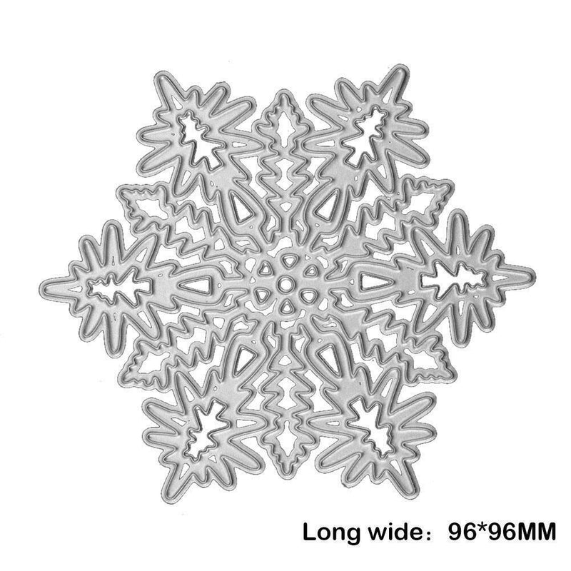Heart Snowflake Cutting Dies Scrapbook Embossing DIY Paper Card(6.8cm)
