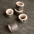 Rustic Wooden Napkin Ring Wedding Party Napkin Holder Table Decoration Gift