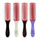 9-Row Hair Brush And Dual-Ended Hair Edge Brush Hair Styling Comb,Set of