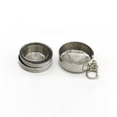 1*Telescopic Collapsible Shot Glass Key Rings Emergency Tool Stainless Steel