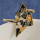 Cartoon Multi Crane Girl Enamel Collar Pins Badge Corsage Brooch Pin Jewelry JR