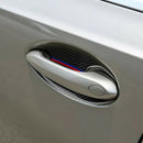 4 PCS Carbon Fiber Outer Door Handle Bowl Cover Trim Fit for BMW 3 Series G