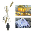 DIY Assembled Building Blocks LED Light Architecture Building Series Louvre S7K1