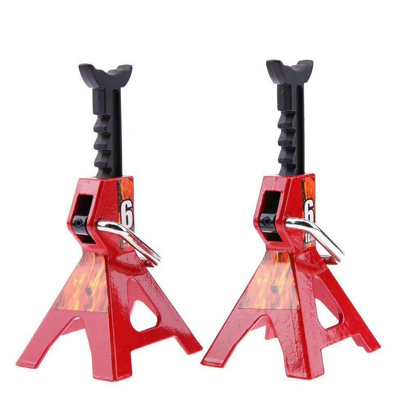 2pcs Simulation 6Ton Scale Jack For Axial SCX10 TAMIYA CC01 RC Truck Toys Gift