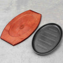Cast Iron Roasting Steak Pan Non Stick Roast Enamel Fried Pot Plate Frying