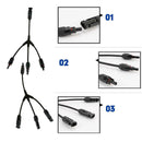 1 Pair MC4 3 Way Y Splitter Cable Plug Inline Solar PV IP67 New Connecto