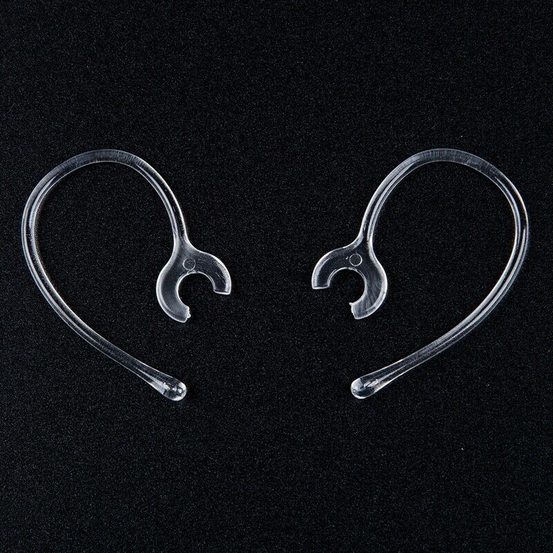 5x Universal Small Clamp Bluetooth Ear Hook Loop Clip Replacement Clear C7U3