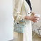 Women Shoulder Totes Woven Handbags Female Braided PU Leather Messenger Bags