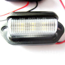 1x 6 LED Rear License Number Plate Light Lamp Boat Truck Trailer Caravan 12V