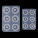 2 Designs DIY Silicone Bead Mold Mould European Jewelry Making Pendant Craft