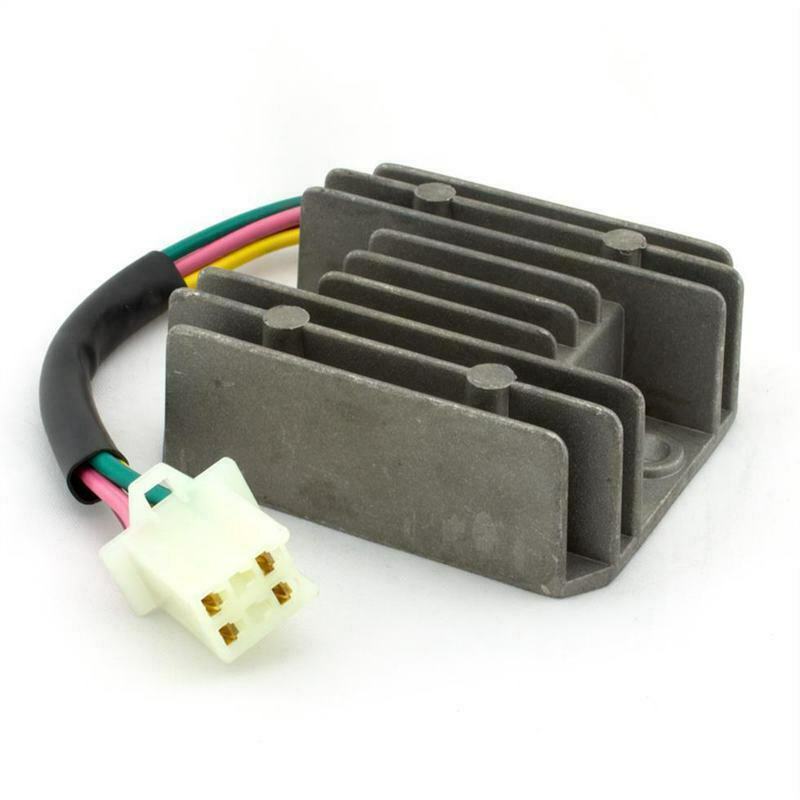 Universal 4 Wire Full Wave Black Motorcycle Regulator Rectifier 12V DC Bike