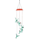 Solar light hummingbird led light wind chime 7 color hummingbird lamp hangin@