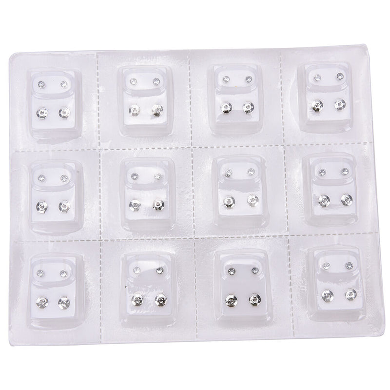 12 Pairs Alloy Piercing Tool Kit Ear Piercing Gun Earing For Piercing Tools FT