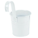 Flower Pot, Hanging Flower Pots, Garden Pot Balcony Planters Metal Bucket F L9R1