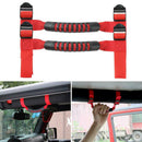 2X for Jeep Wrangler CJ TJ JK Red Unlimited Roll Grab Handles Grip Hold  TFU