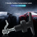 Non Locking Hand Operated T-Handle Toolbox Compression Latch for RV Caravan
