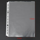 Pack of 200 A5 Clear Punched Pockets - Plastic Poly Folders C9V1