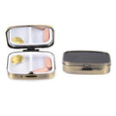 2Grid MoisturJCroof Metal Folding Pill Case Medicine Storage Organizer Contai 3C