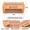 wood natural sandalwood double sided beard styling shaping comb tool with PU 3c
