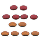 6-Pair Round Reflectors Universal For Motorcycle ATV Dirt