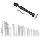 Hand Drill Set Precision Pin Vise With 49 Pcs Mini Twist Drill Bits For Mod S1B3