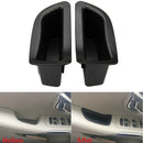 2Pcs/Set Black Front Door Handle Storage Box Container Holder Tray Car Acce