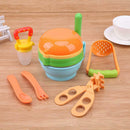 12pcs/Set Baby Food Grinding Bowl Supplement Scissors Spoon Fruit Processor