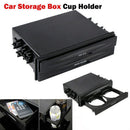 Universal Car Double Din Radio Pocket Installation Dash Storage Box Cup Holde FT