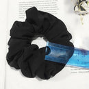 10PCs Hair Scrunchies Pack Satin Scrunchy Bands Elastic Ponytail Holder F. Women
