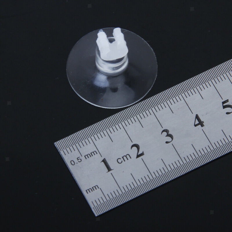 10pc Clear Aquarium Suction Cup Clip For Holding Air Line Tubing Firmly In Water