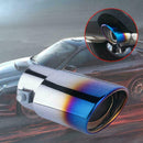 Car Muffler Tip Exhaust Pipe Tail Burnt Blue Titanium Steel Stainless V1N9