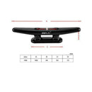 100mm / 4" Marine Black Nylon Cleat Flat Top