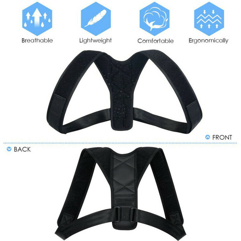 Posture Corrector Clavicle Support Brace Women Men Resistance Band Fix HBQ